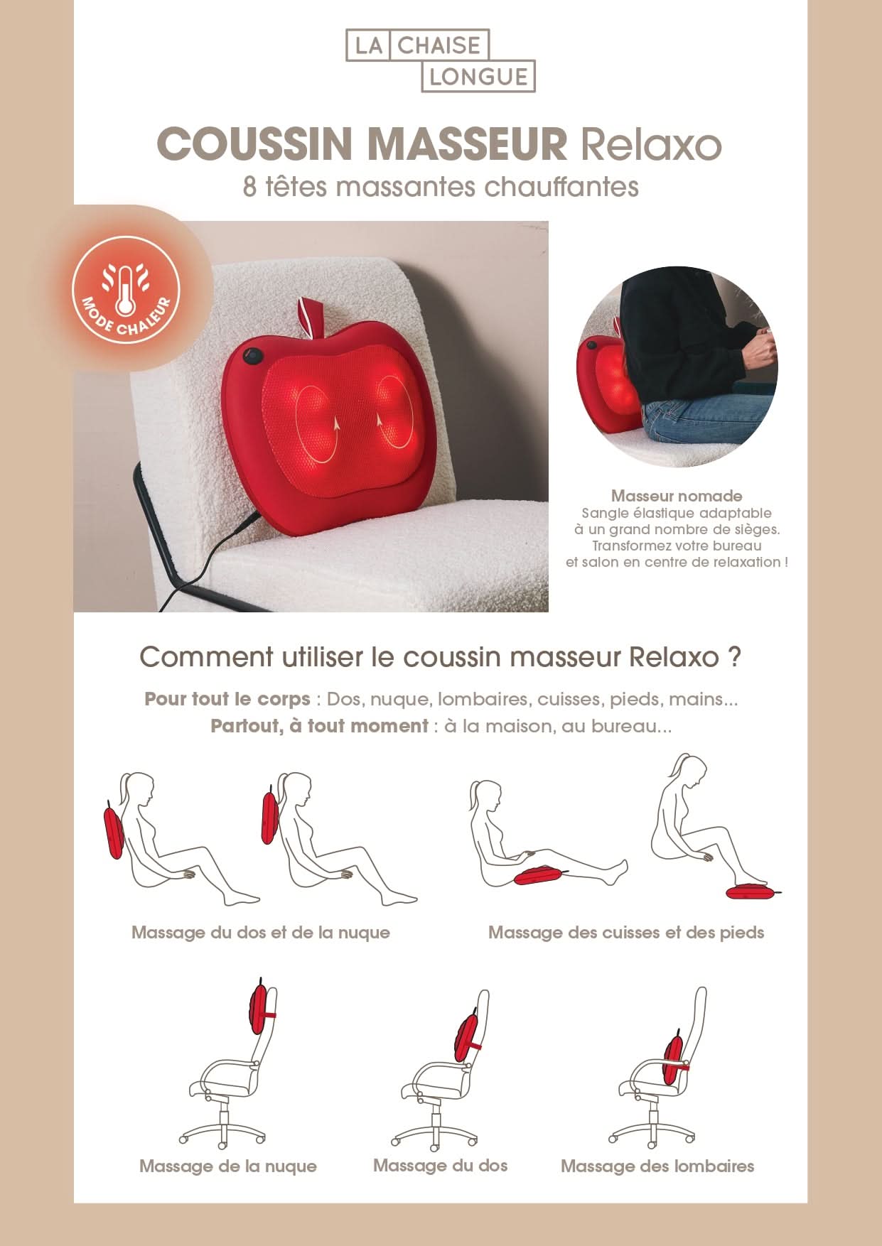 Coussin masseur